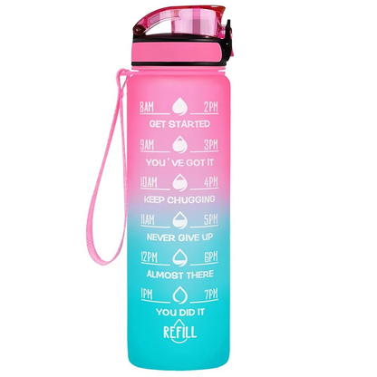 QuikGym 32 Oz Sports Water Bottle